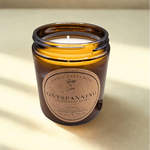 Aromatische Kaars “Ontspanning” – Rust & Heldere Geur